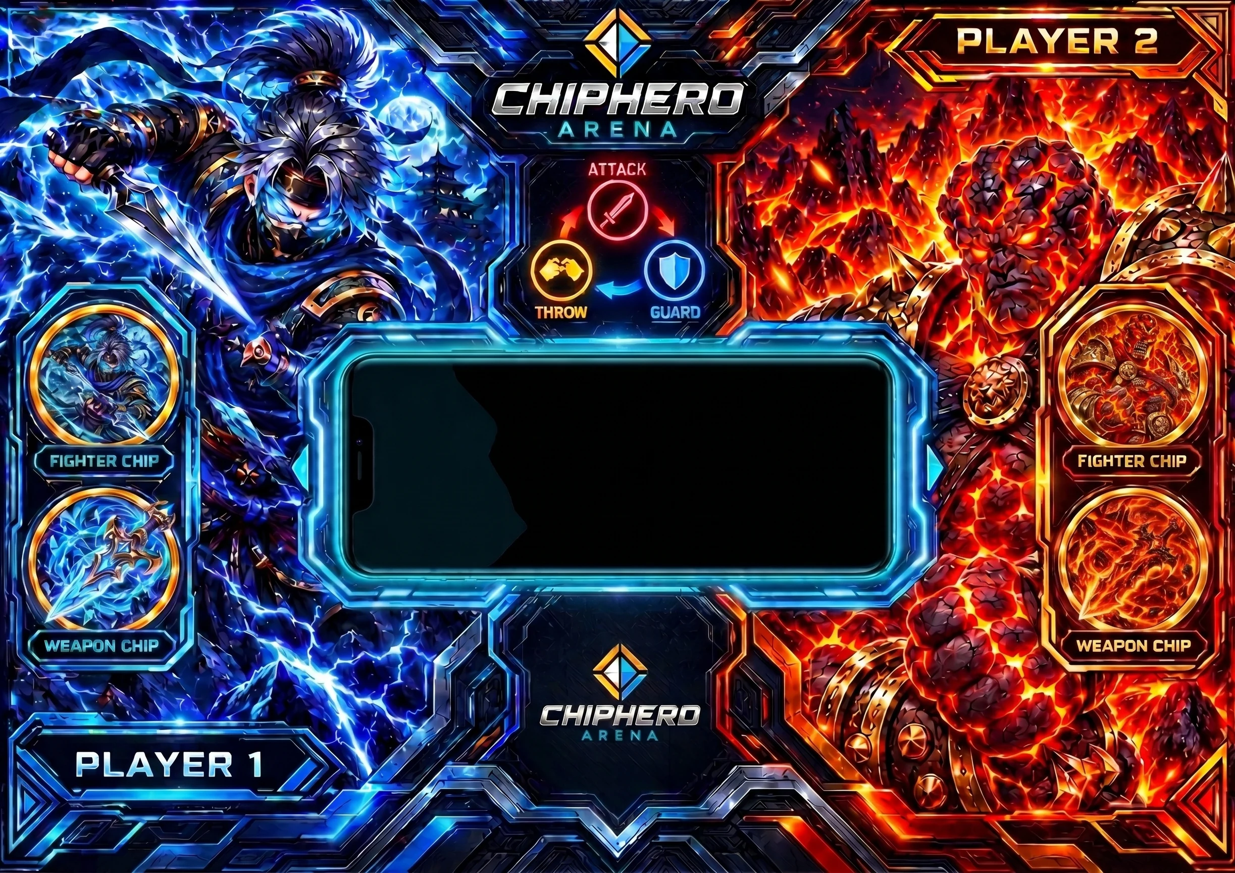 ChipHero Battle Arena Mat
